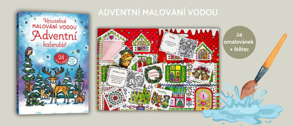 Adventní malování vodou
